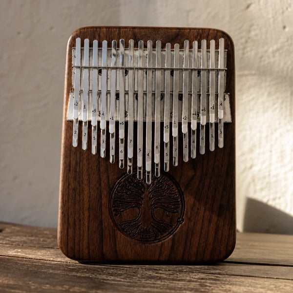Kalimba 34 Noten B-Dur – Nussholz massiv