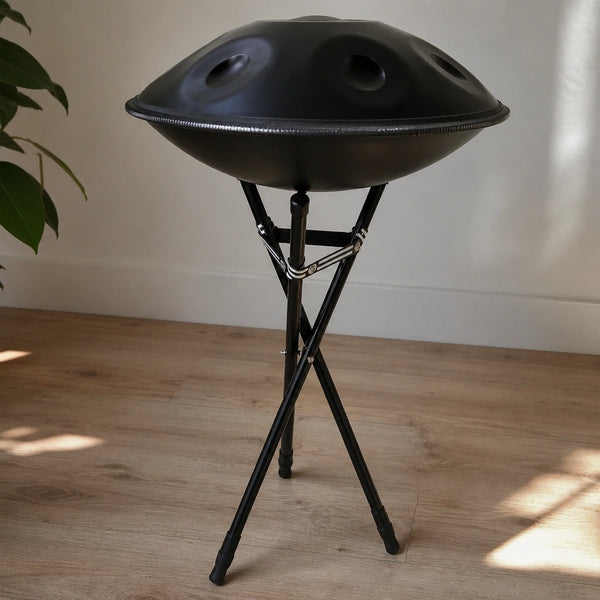 Handpan-Ständer Schwarz – faltbar & kompakt