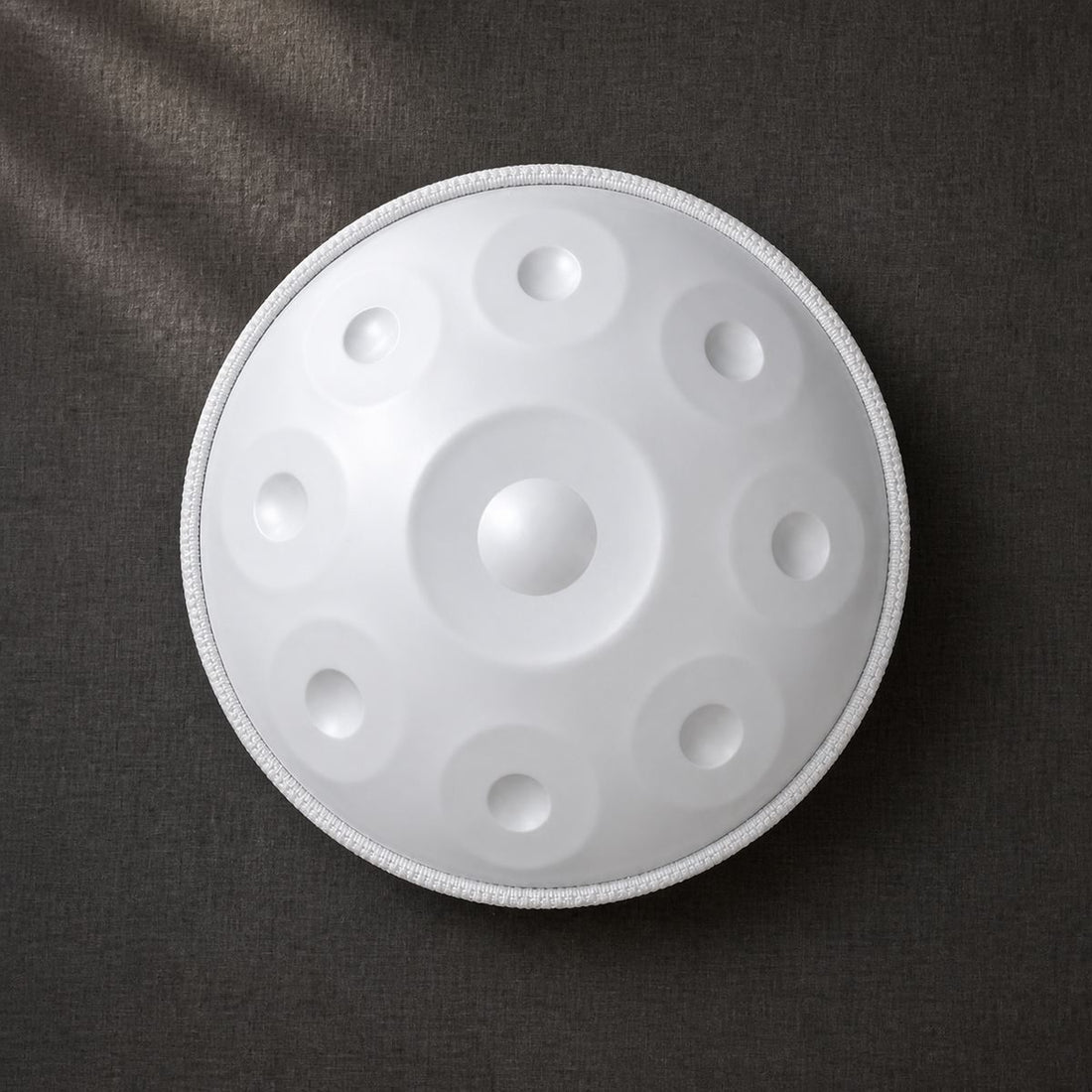 Handpan Classic Kurd oder Amara D-Moll 9–12 Noten – Weiß